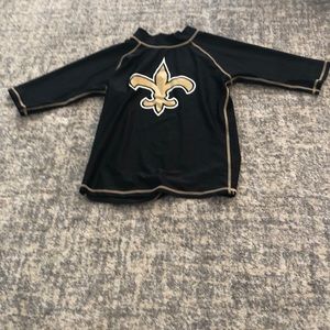 New Orleans Saints swim shirt